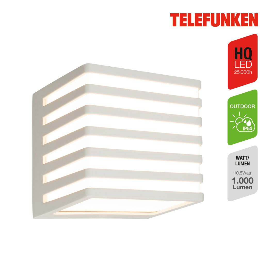 LED-Außenwandleuchte 1000 lm warmweiß IP 54 11 x 11 x 11 cm