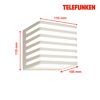 LED-Außenwandleuchte 1000 lm warmweiß IP 54 11 x 11 x 11 cm
