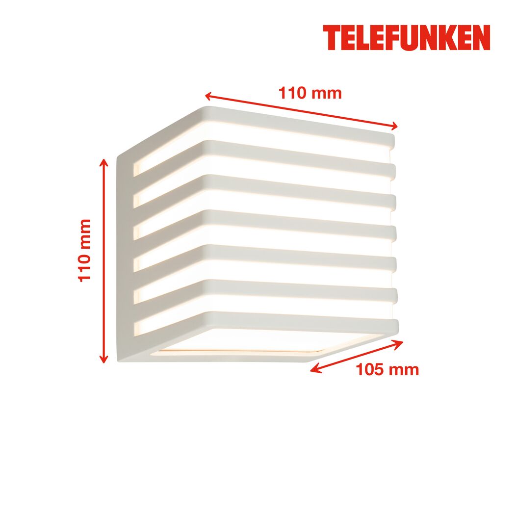 LED-Außenwandleuchte 1000 lm warmweiß IP 54 11 x 11 x 11 cm