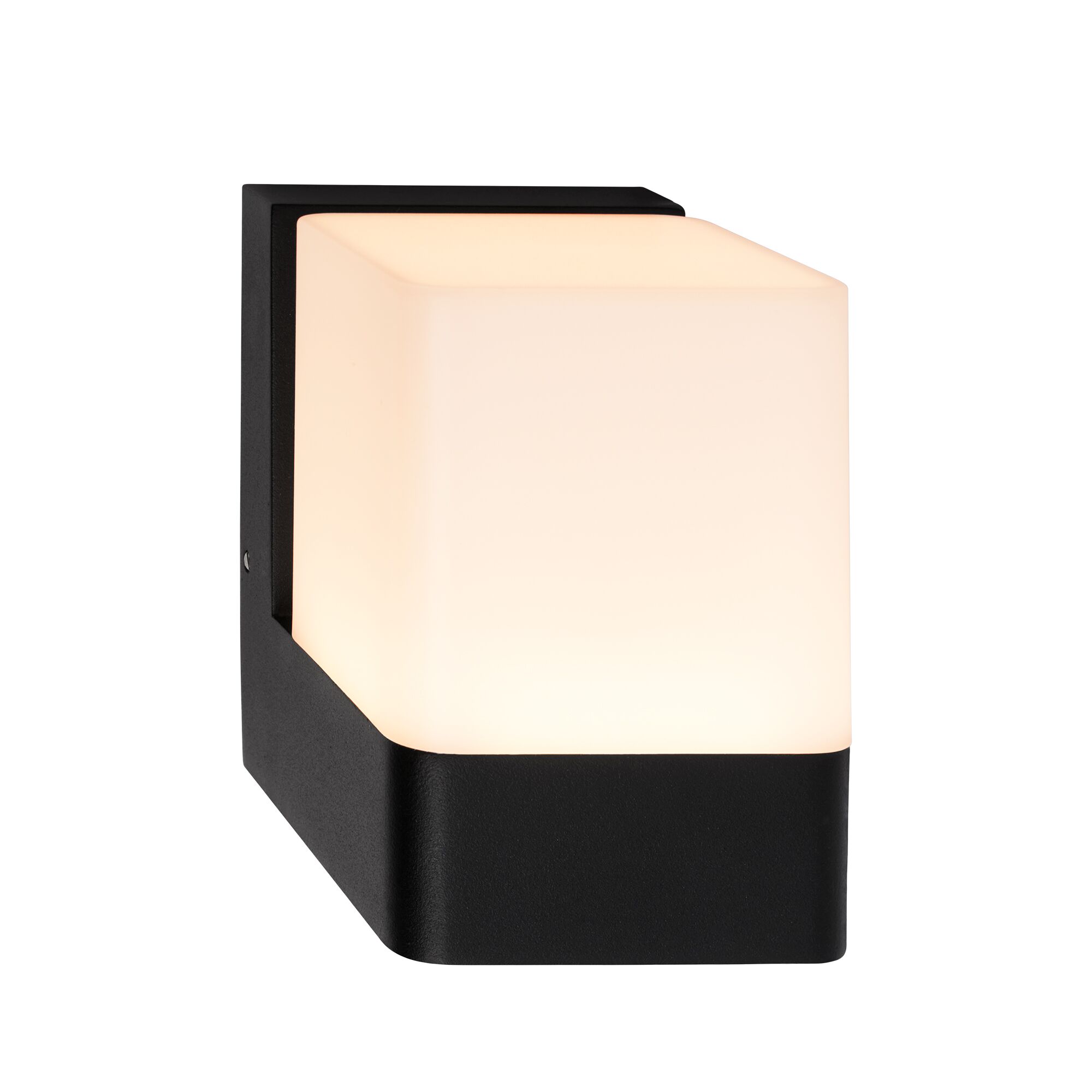 Schwarze quadratische Außenwandleuchte