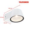 LED-Außenwandleuchte 700 lm warmweiß IP 44 9,5 x 13 x 5,5 cm