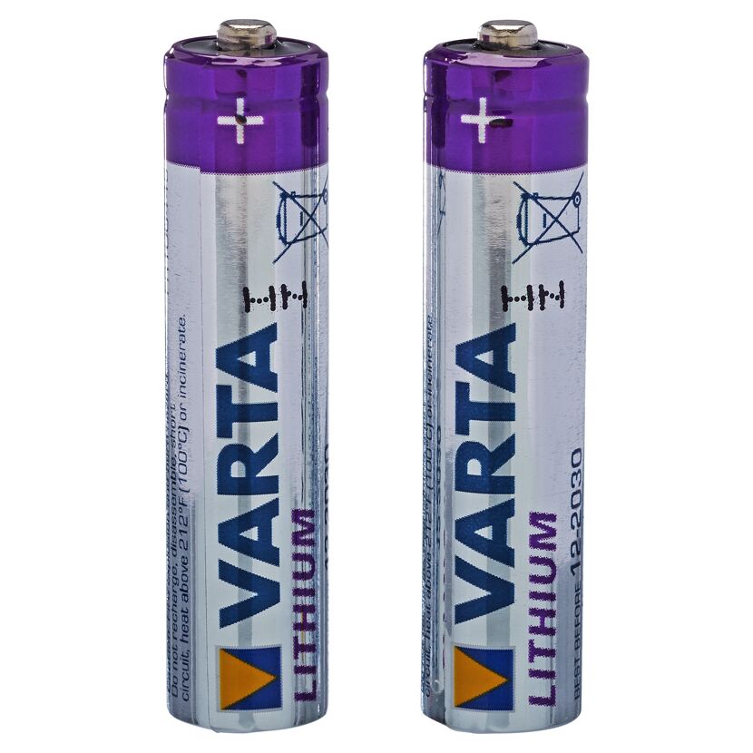 Zwei VARTA Lithium Batterien AAA