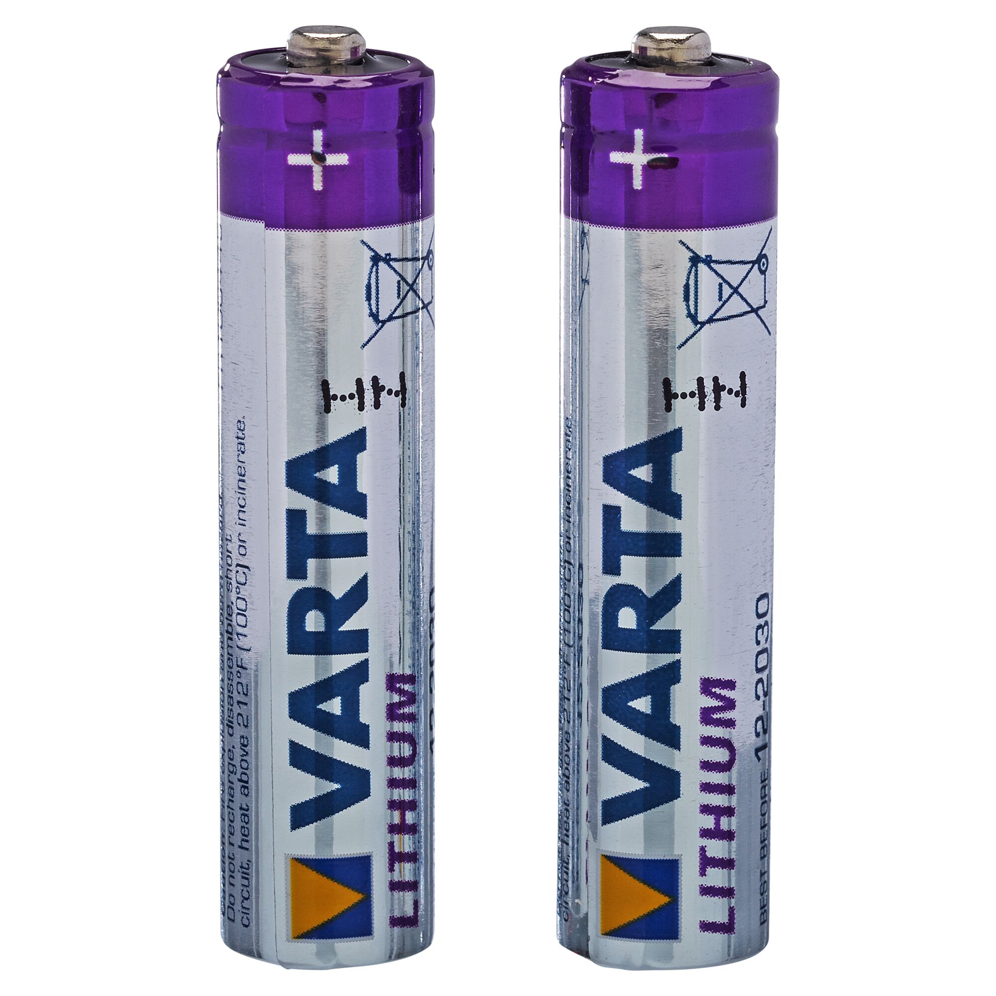 Zwei VARTA Lithium Batterien AAA
