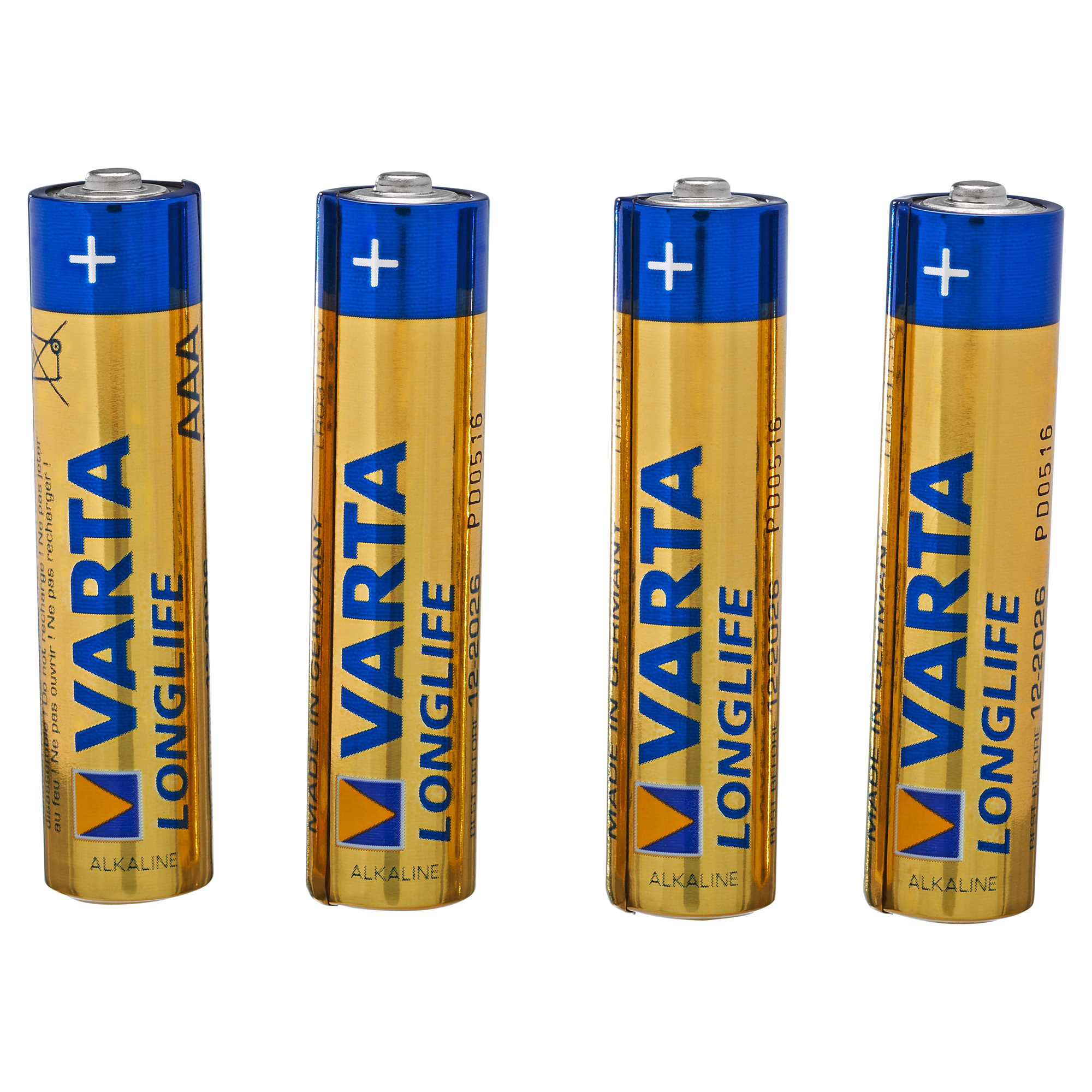 Batterien "Longlife" AAA Alkaline 4 Stück + product picture