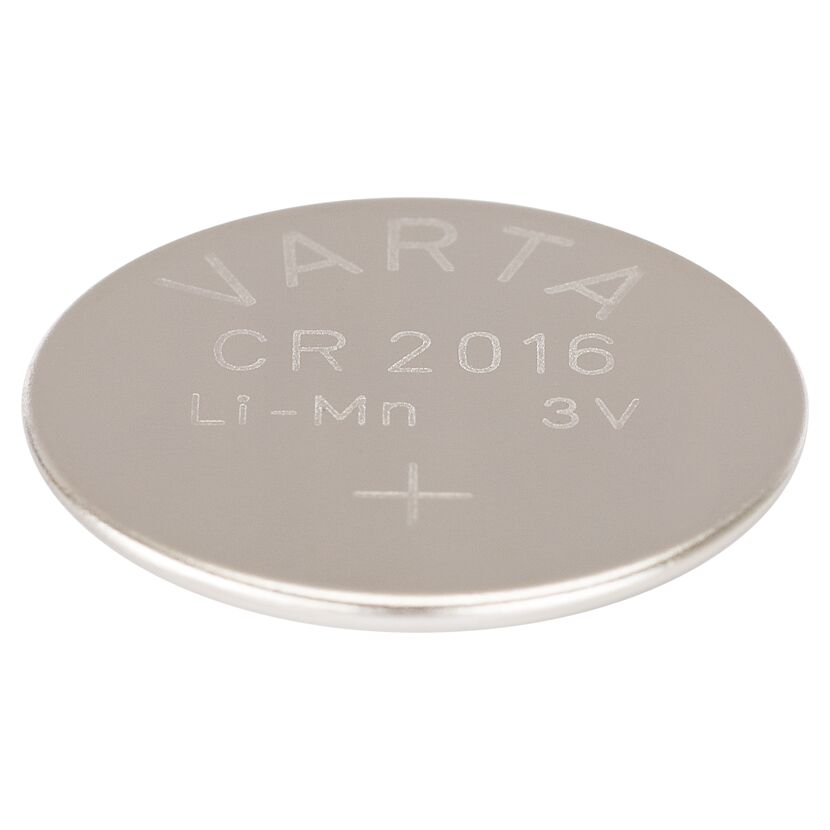 Knopfzelle CR2016 von Varta, 3V