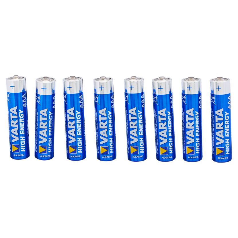 Acht VARTA High Energy AAA Alkaline Batterien