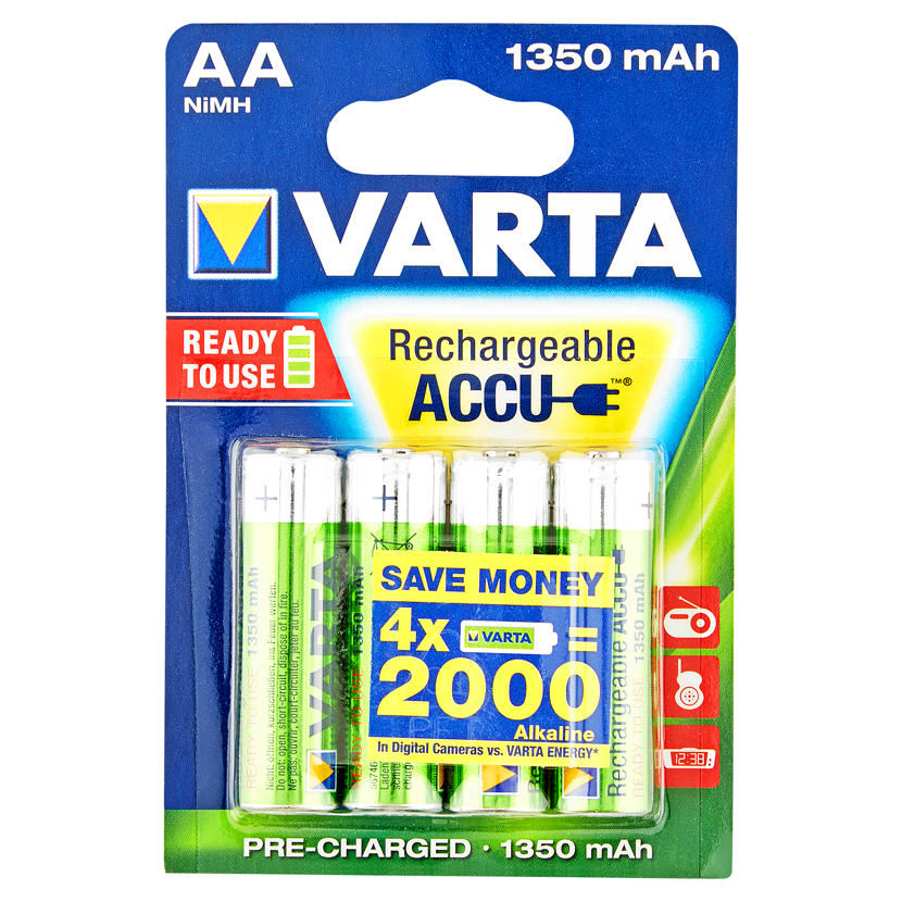 Varta AA-Batterien auf Blisterkarte