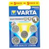 Fünf Varta CR2025 Lithium-Knopfzellen