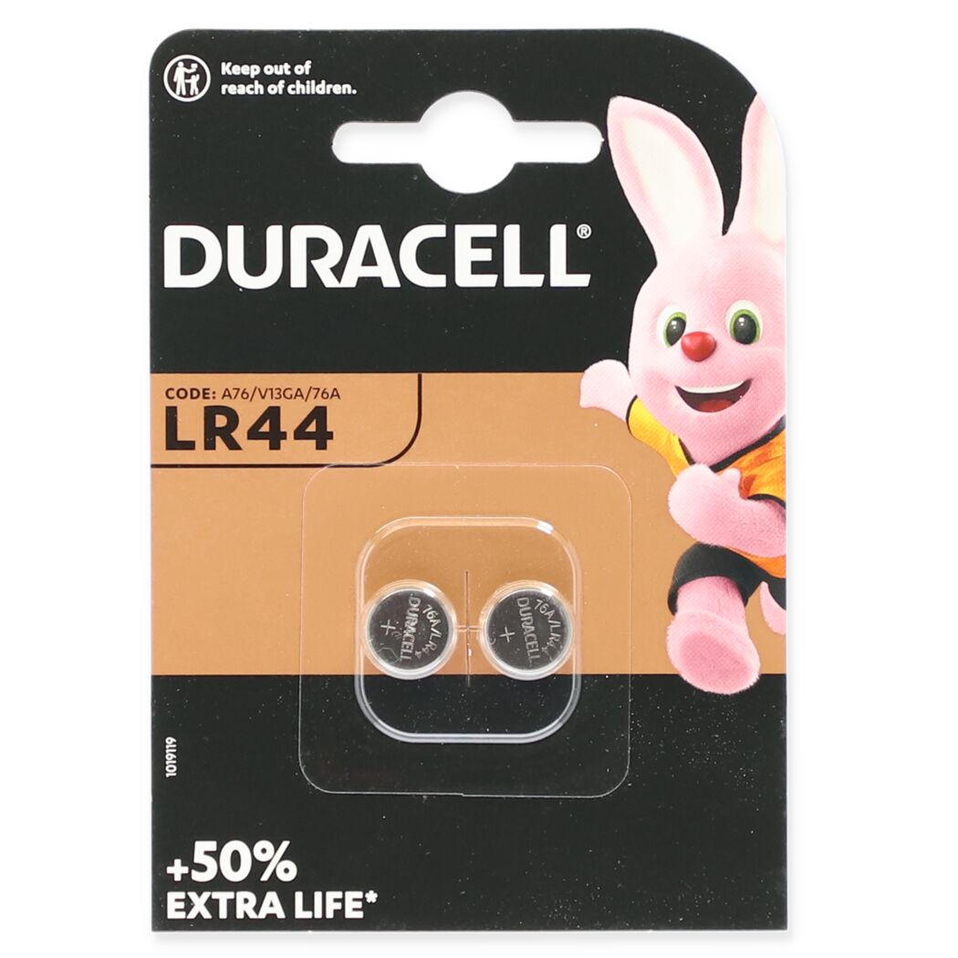 Knopfzellen LR44 1,5 V, 2 Stück