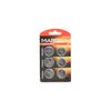 Sechs CR2025 Lithium Knopfzellen in Verpackung