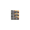 Sechs Knopfzellen CR2025 in Verpackung
