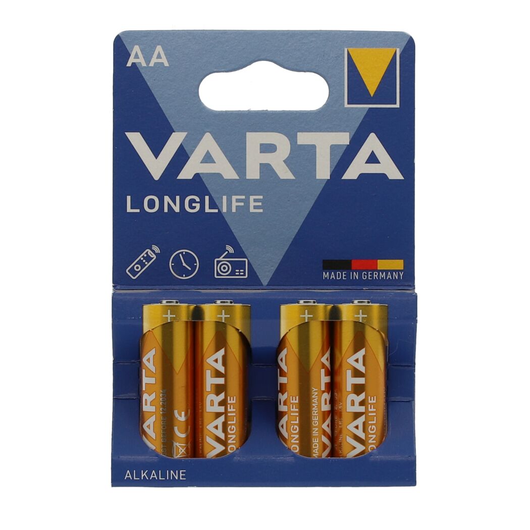 Batterie Longlife 1,5 V AA LR6 4 Stück
