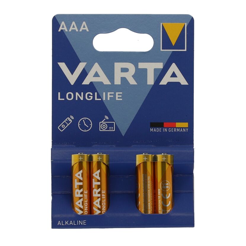 Batterie Longlife 1,5 V AAA LR03 4 Stück