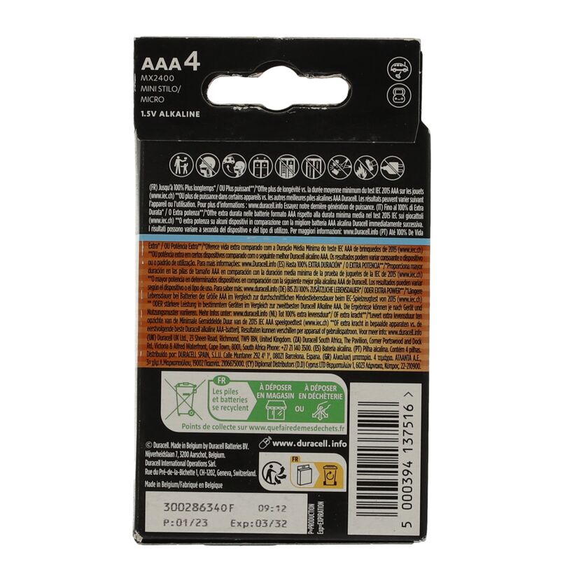 Batterie Optimum 1,5 V AAA LR03 4 Stück