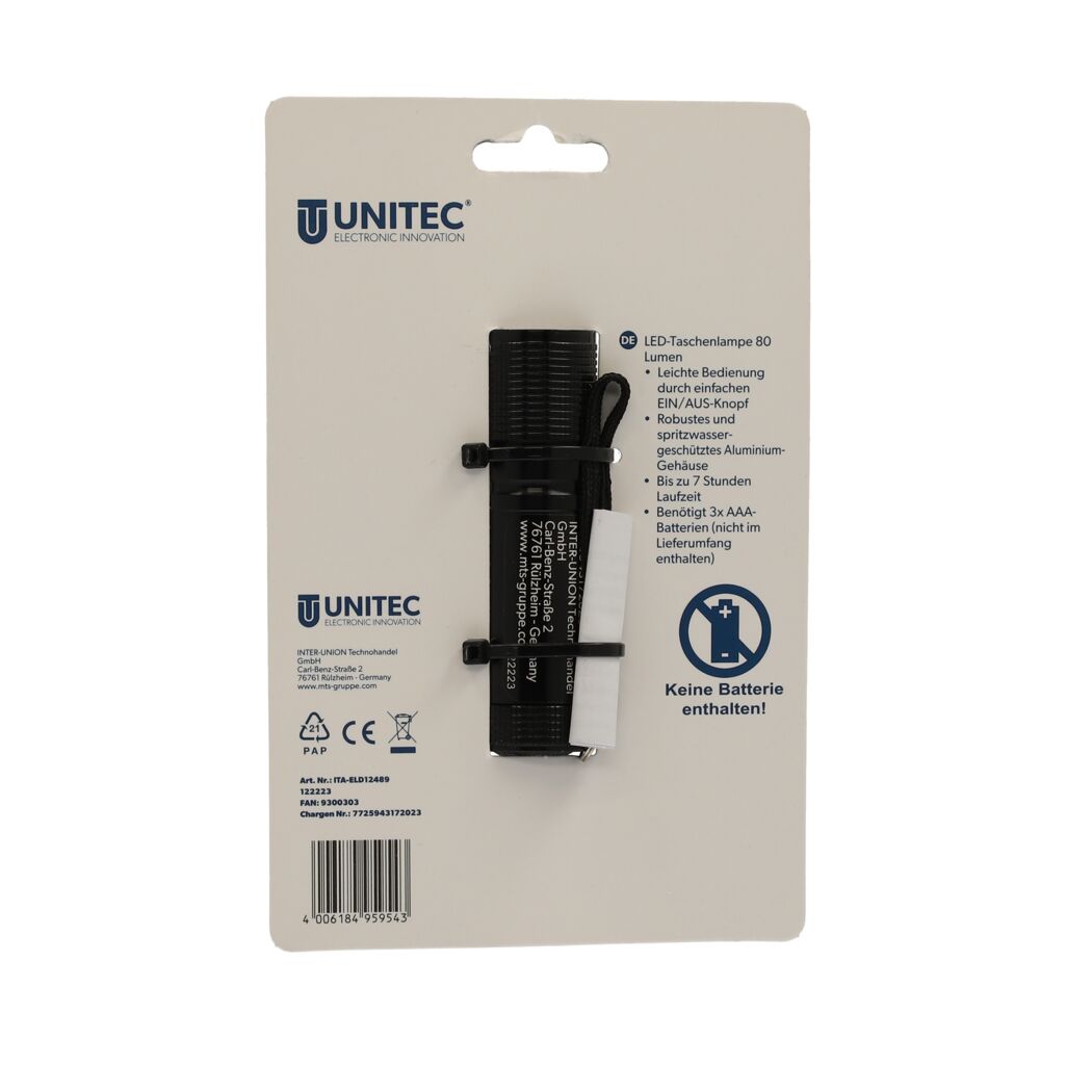 LED-Taschenlampe 80 lm