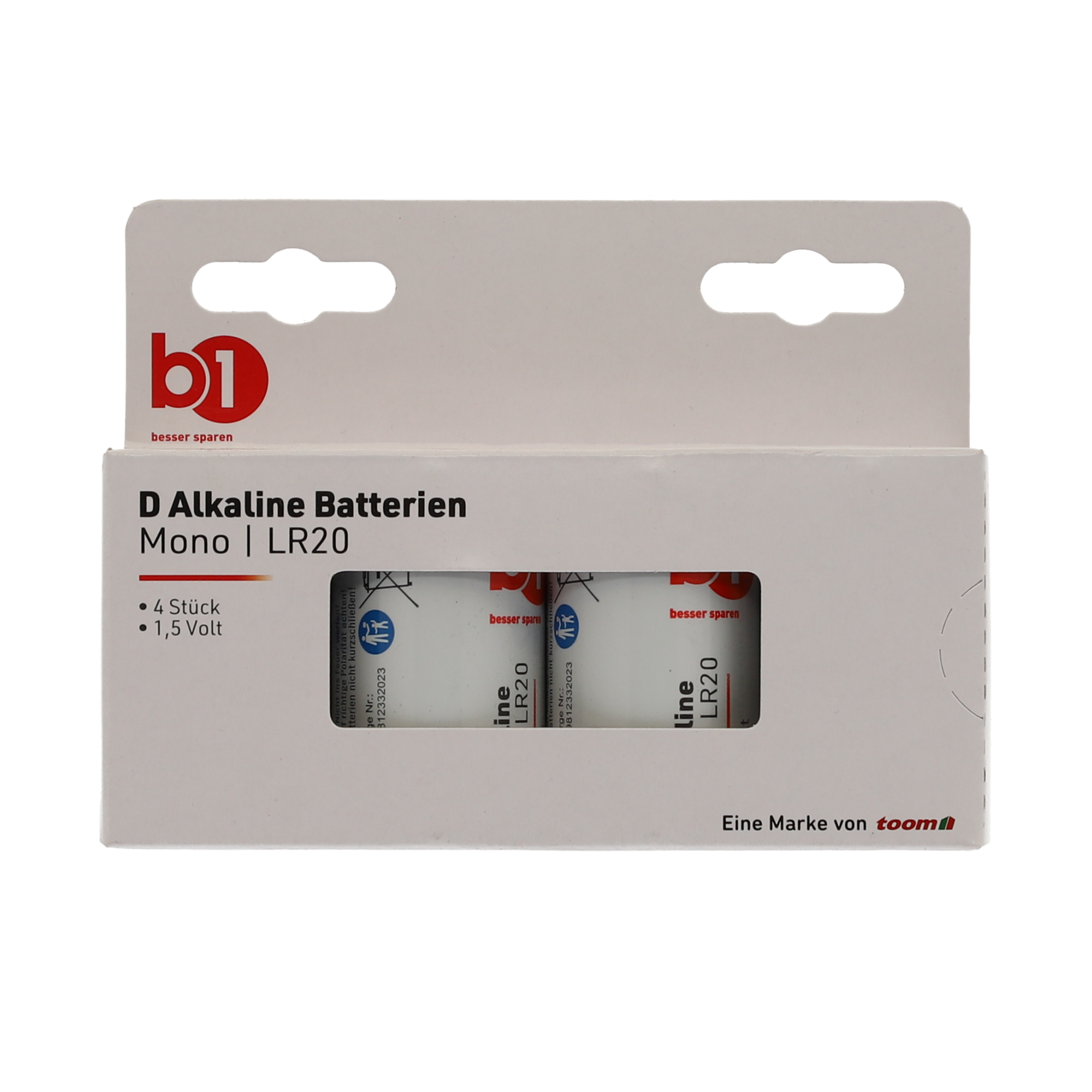 Mono-Batterie 1,5 V D 4 Stück