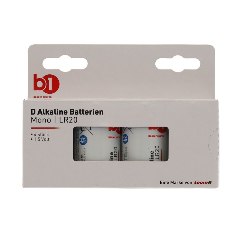 Mono-Batterie 1,5 V D 4 Stück