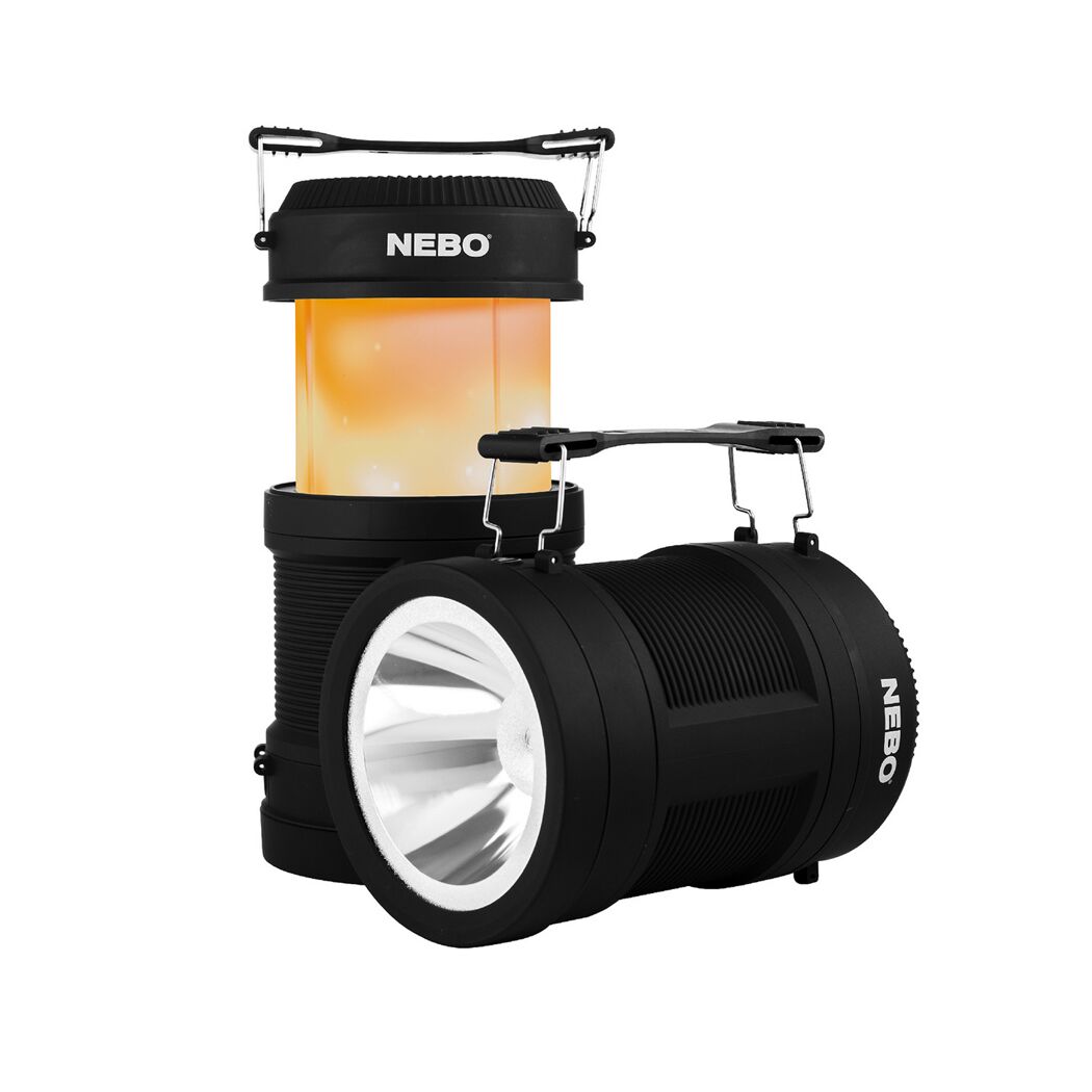 Zwei schwarze Nebo Big Poppy Campinglampen