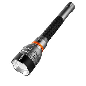 Akku-LED-Taschenlampe 'Davinci' silbergrau 18000 lm, 5 Lichtmodi