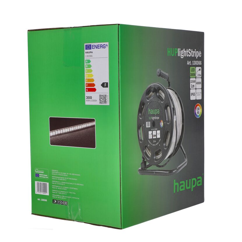 Haupa HUPlightStripe LED-Lichtband auf der Verpackung