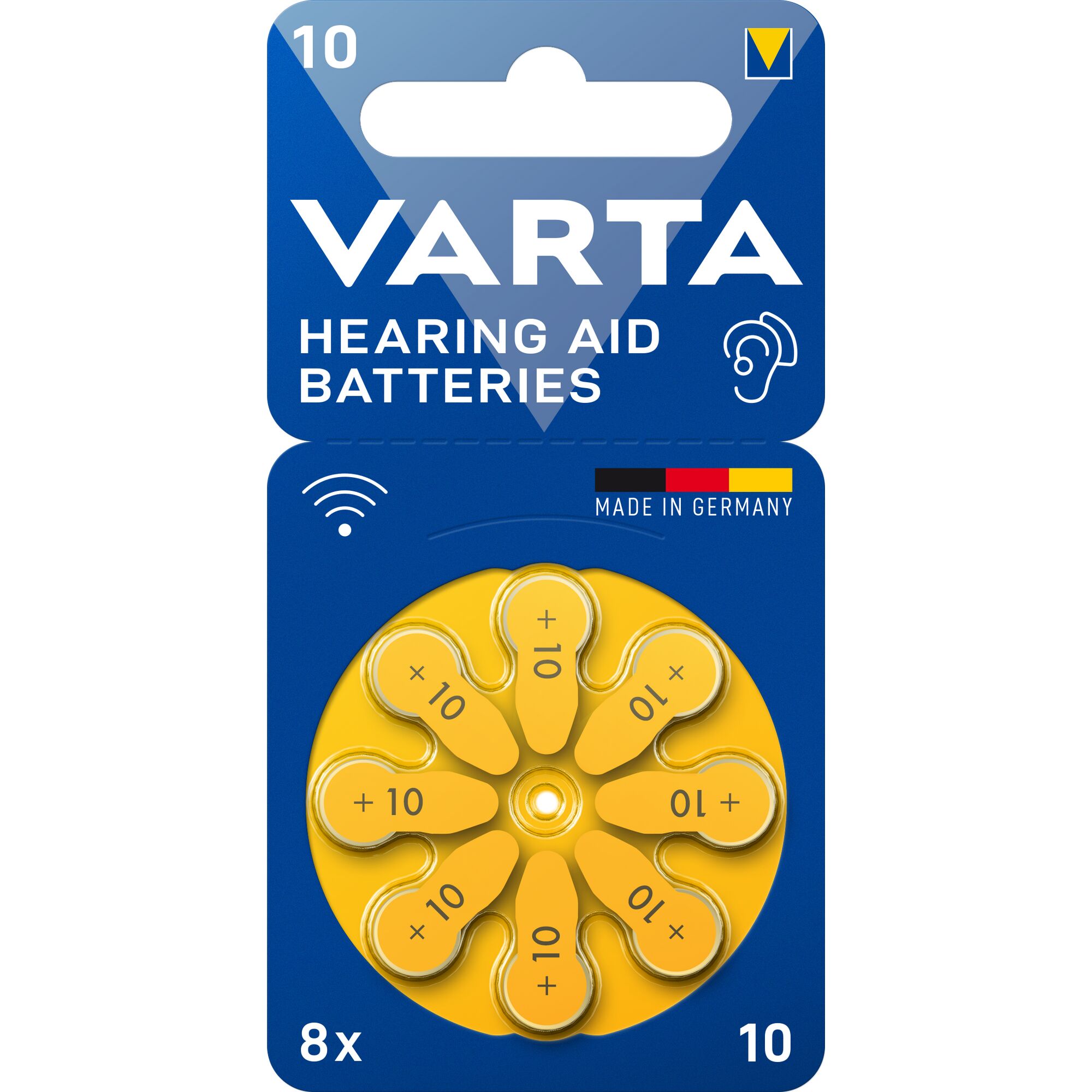 Varta Hörgerätebatterien Größe 10, 8er Pack