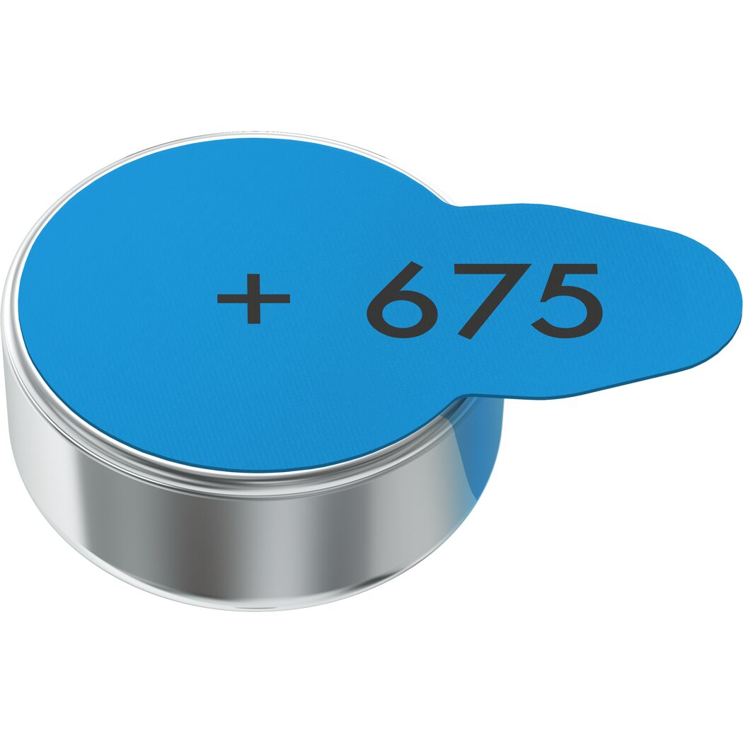 Knopfzelle 675 mit Pluspol