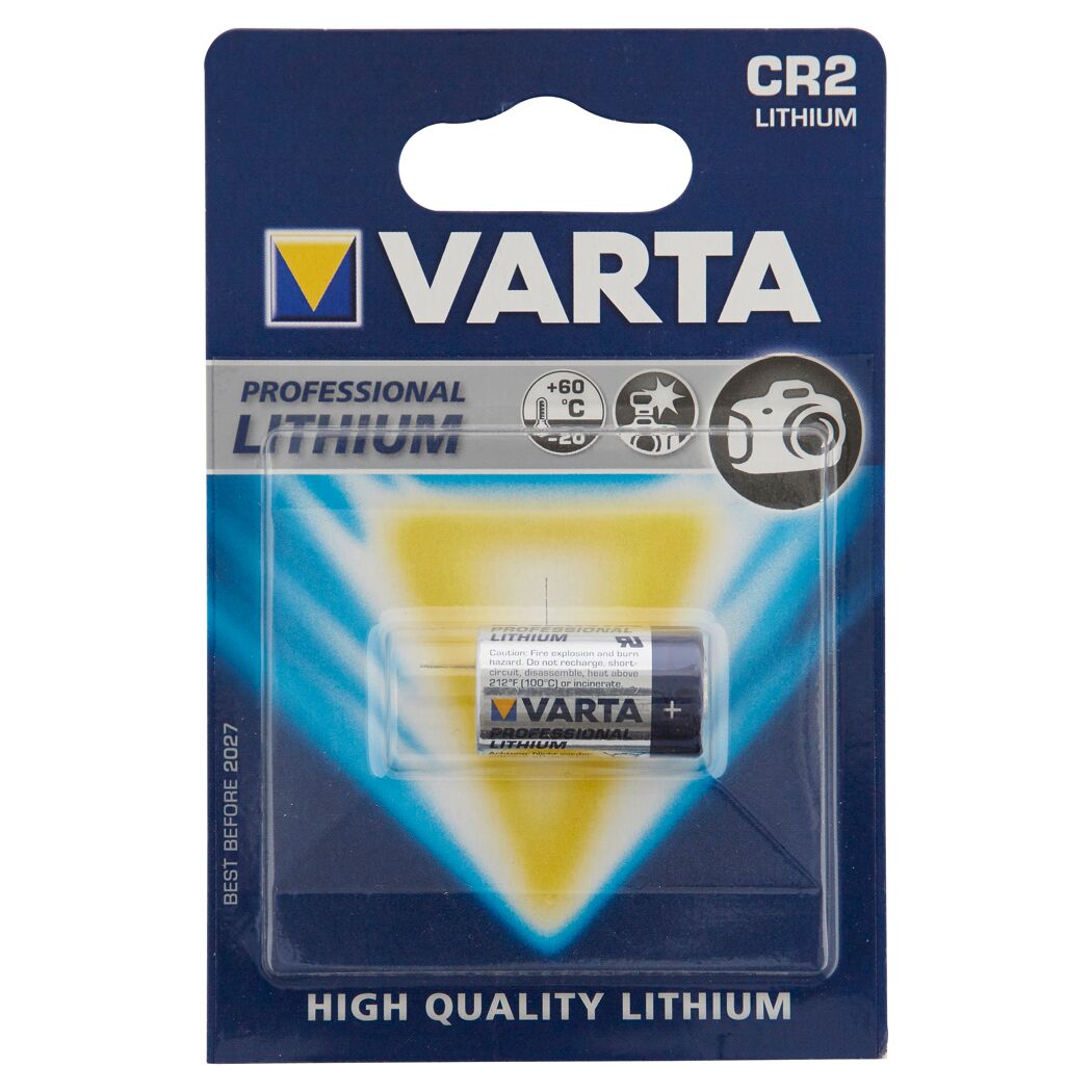 VARTA Professional Lithium CR2 Batterie in Verpackung