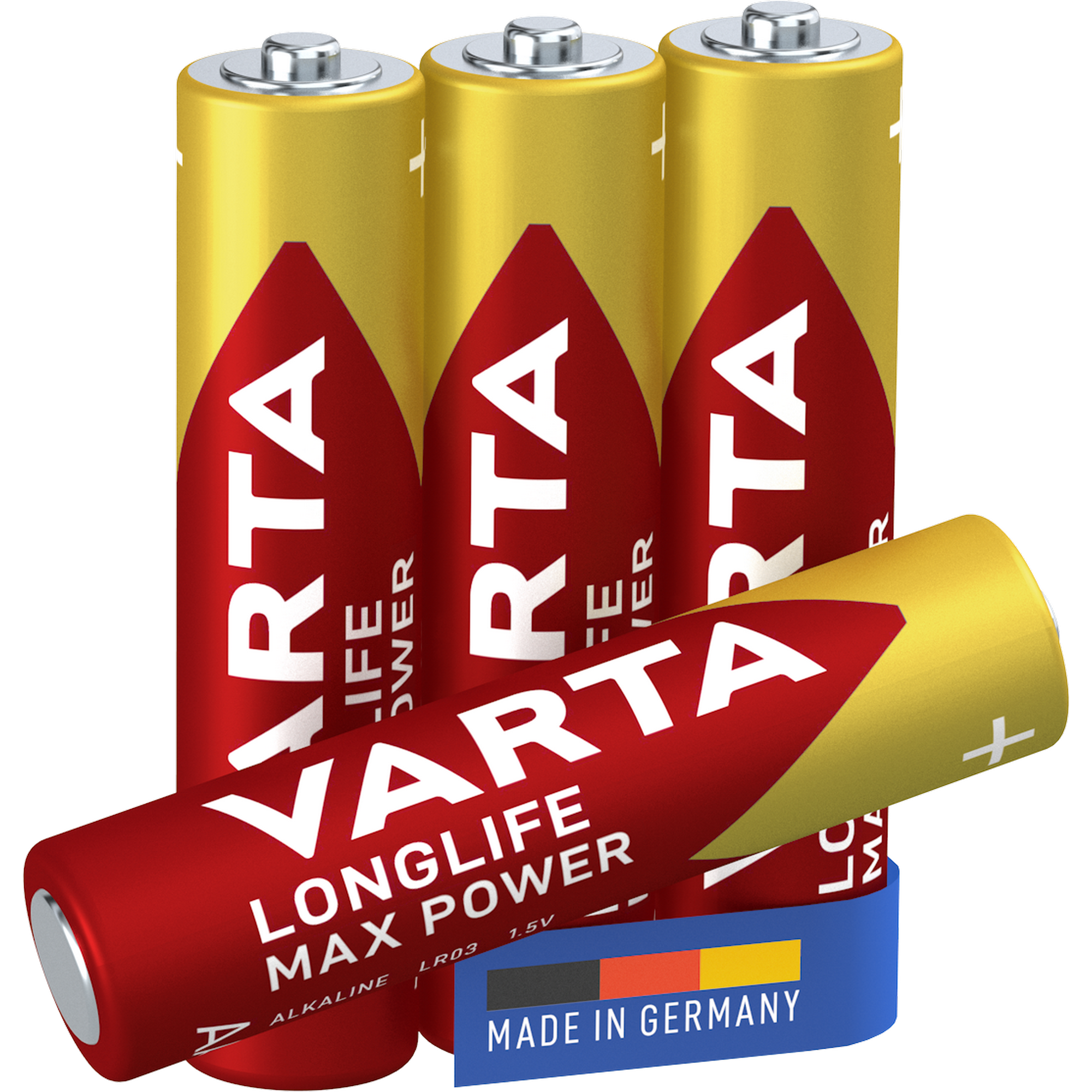 Batterien 'Longlife Max Power' AAA 4 Stück