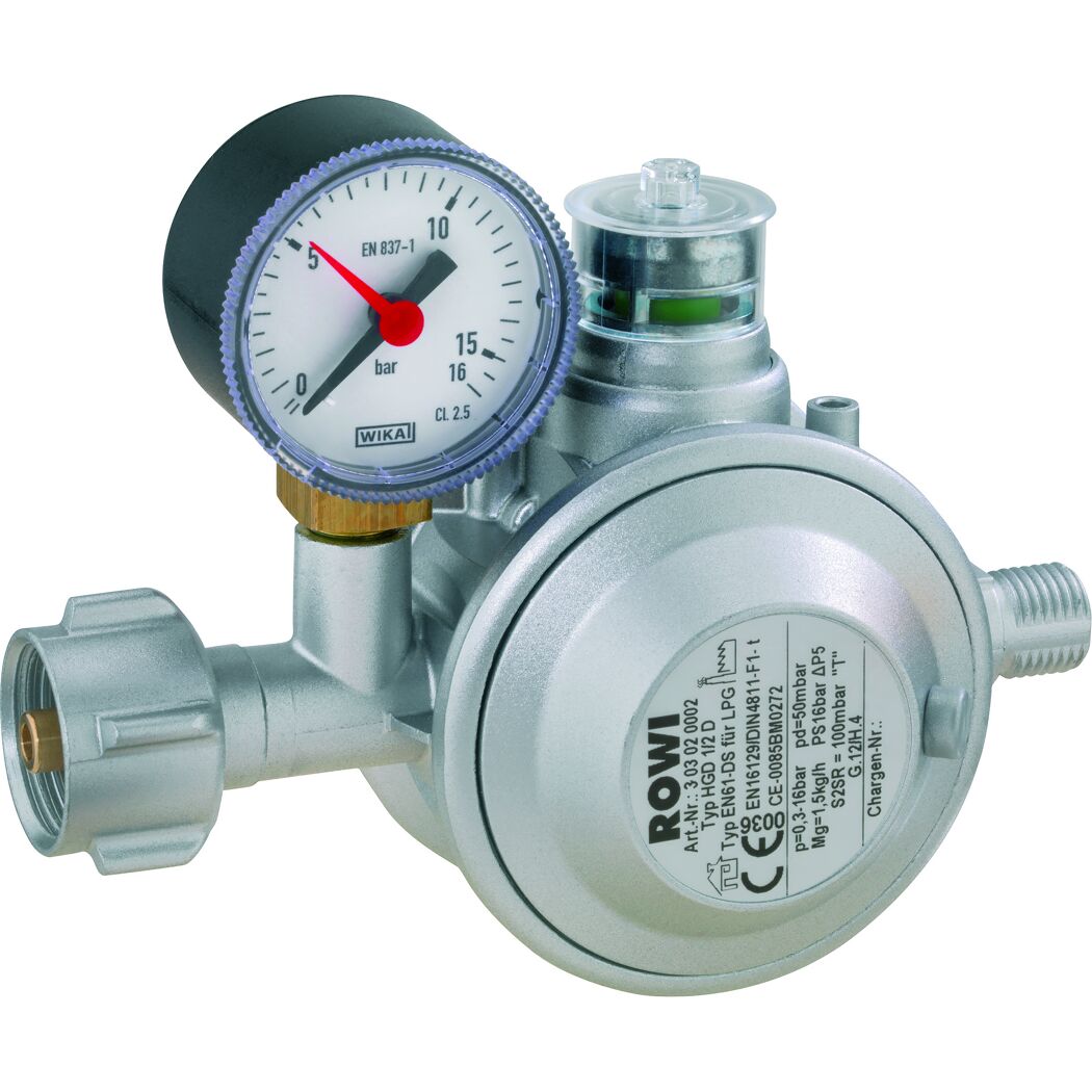 Gas-Druckregler 'HGD 1/2 D Blue Flame' max. 16 bar