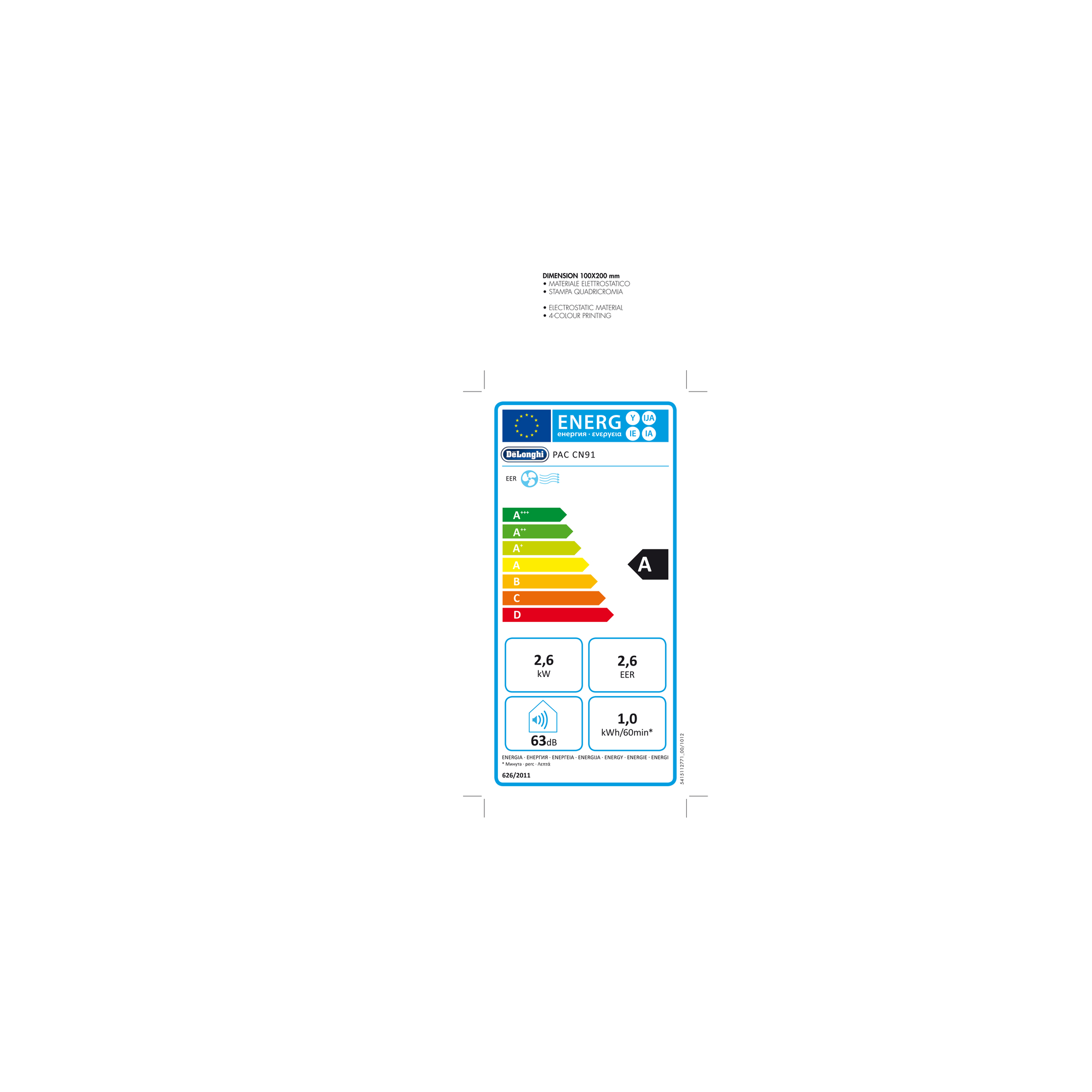 Mobiles Klimagerät 'PAC CN 91' 10500 BTU/h weiß + product picture
