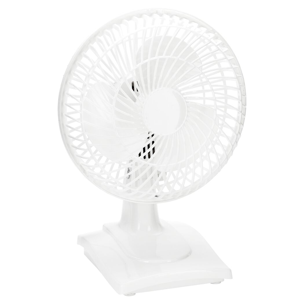 Tischventilator weiß Ø 19,5 cm