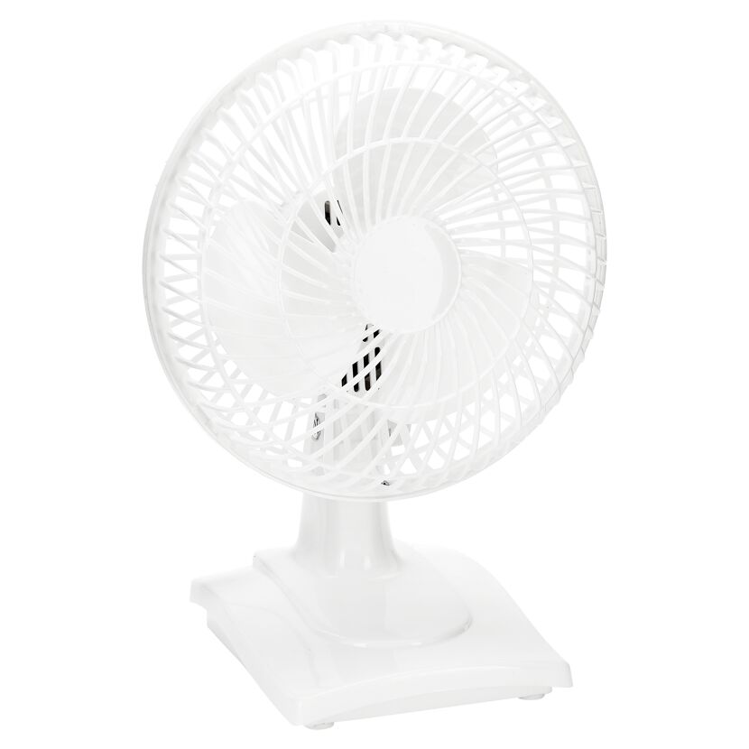 Weißer Tischventilator