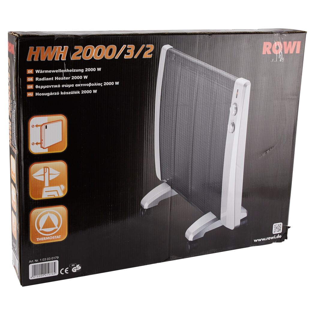 ROWI Wärmewellenheizung HWH 2000/3/2 im Karton