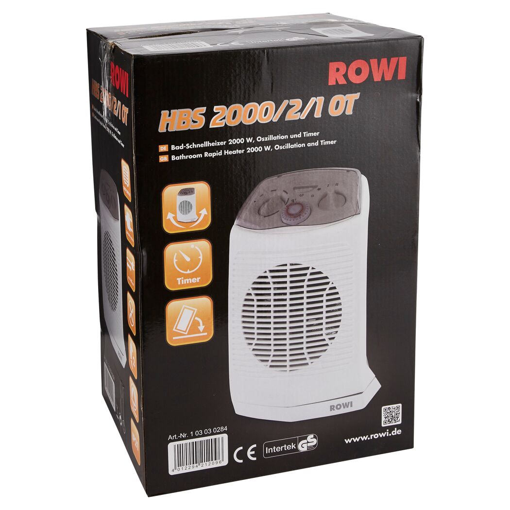 Bad-Schnellheizer 'HBS 2000/2/1 OT' 2000 W
