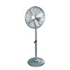 Chromfarbener Standventilator