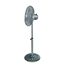 Chromfarbener Standventilator