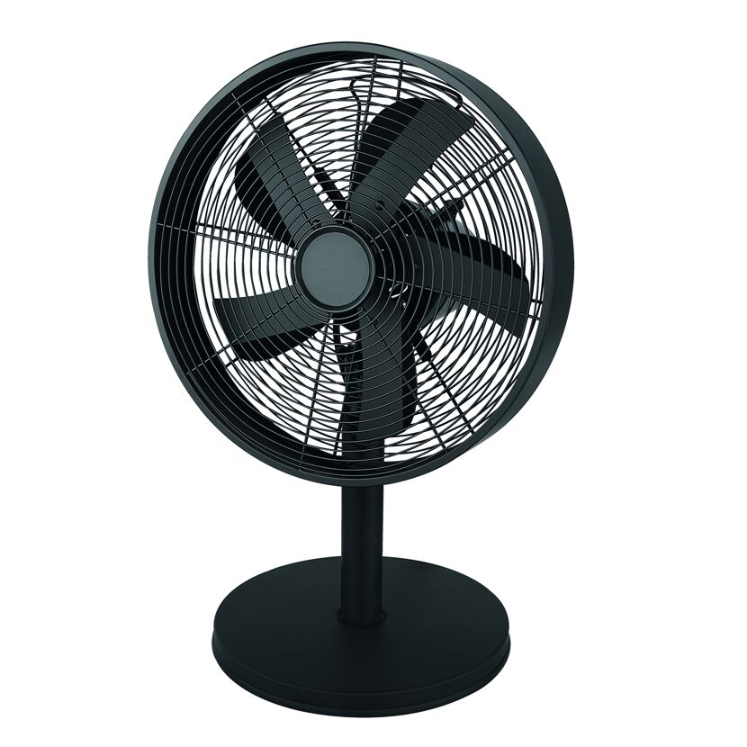 Schwarzer Tischventilator