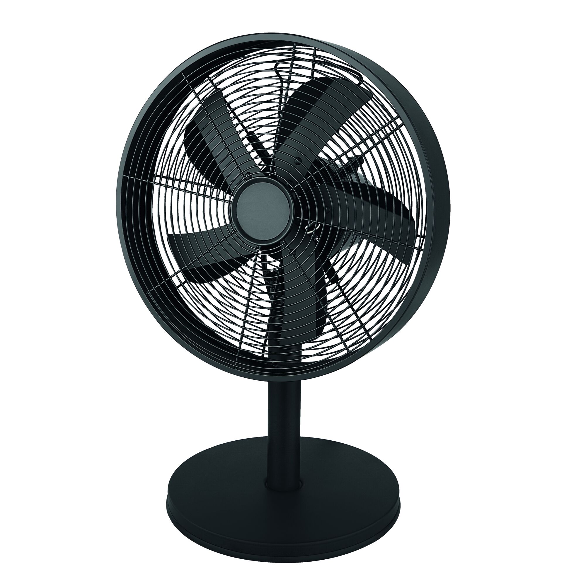 Schwarzer Tischventilator