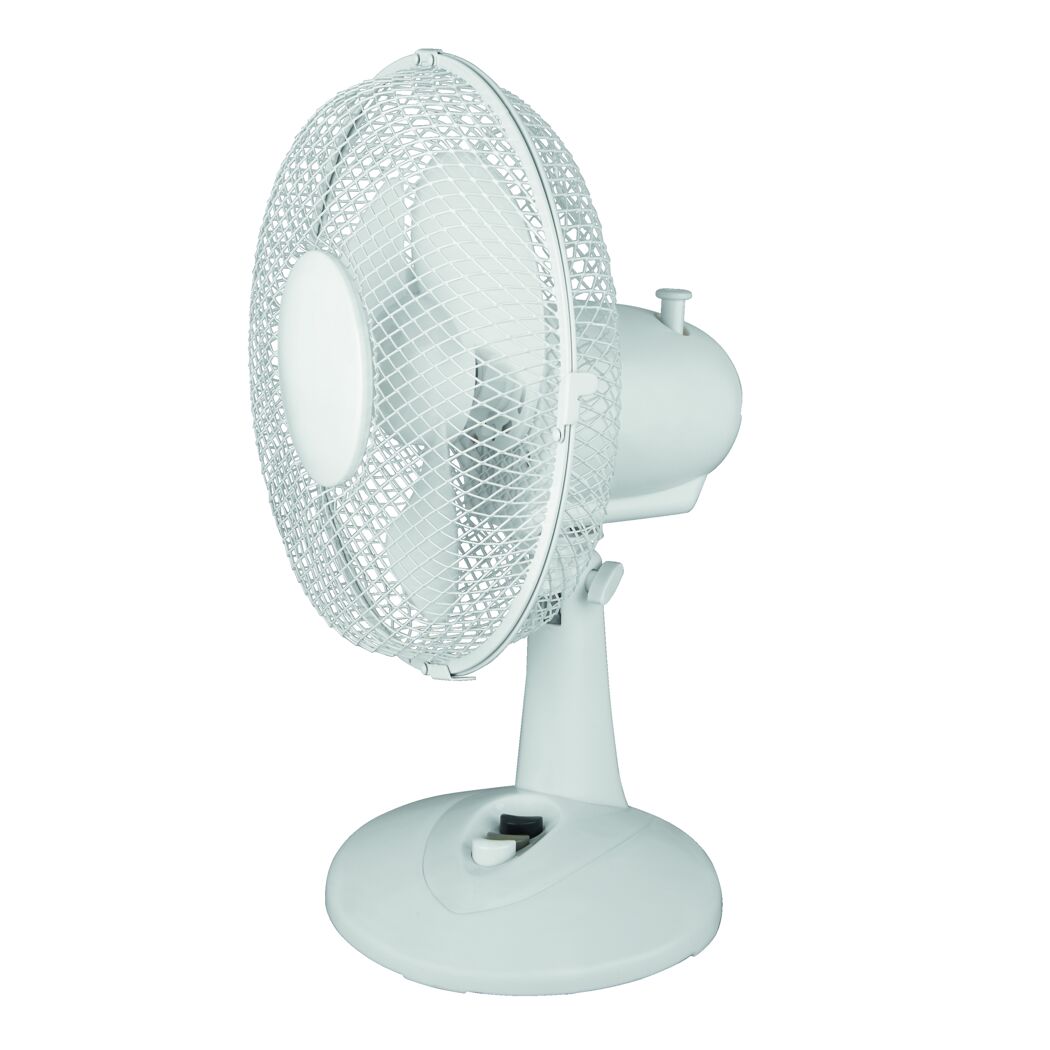 Weißer Tischventilator