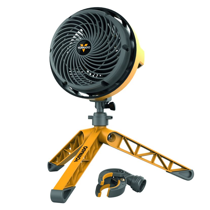 Baustellenventilator 'EXO 5' schwarz/gelb