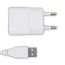 Weißes USB-Ladegerät mit Kabel