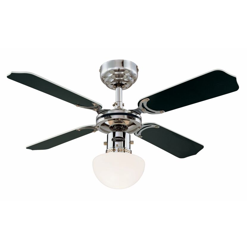 Deckenventilator 'Portland Ambiance' chrom Ø 90 cm
