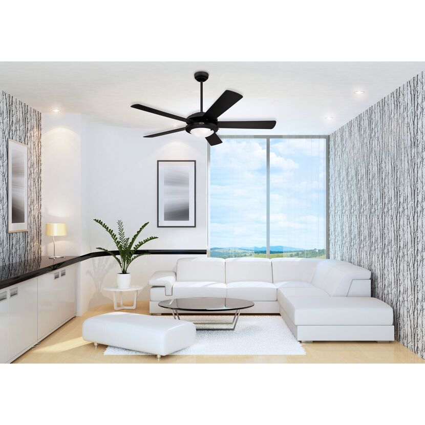 Deckenventilator 'Comet' schwarz Ø 132 cm