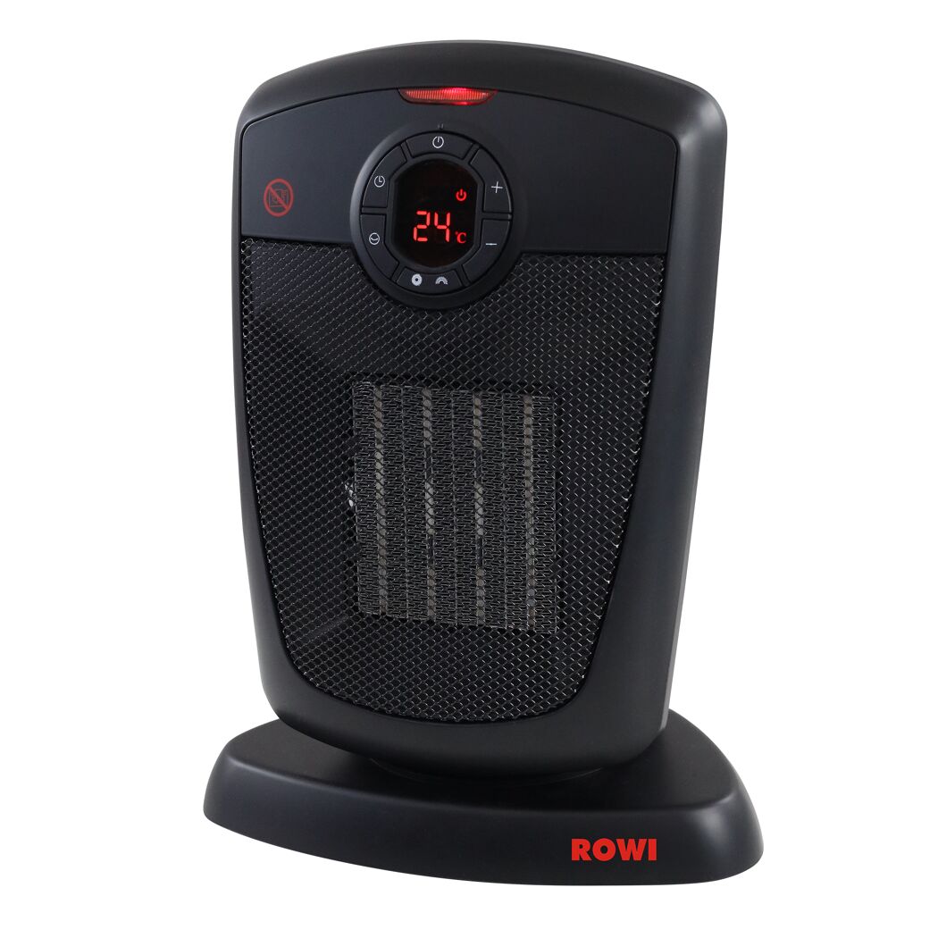 Schwarzer Keramik-Heizlüfter Rowi HKH 1500