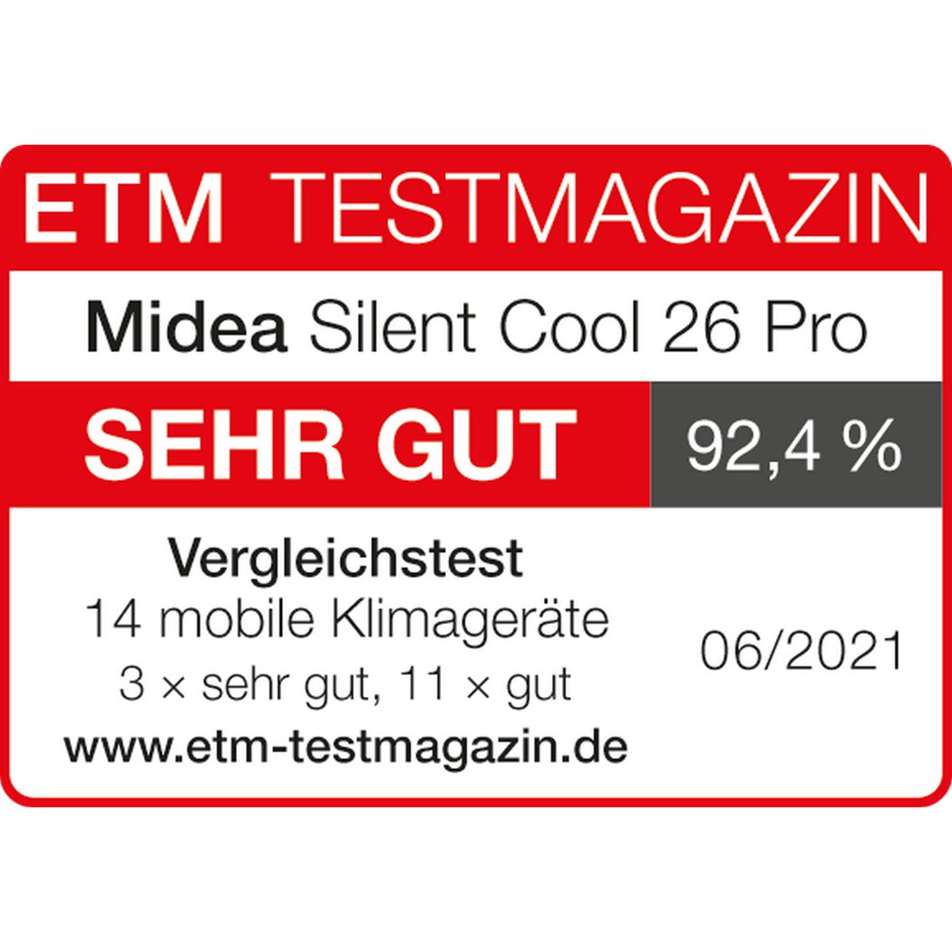 Mobiles Klimagerät 'Silent Cool 26 Pro' 9000 BTU/h