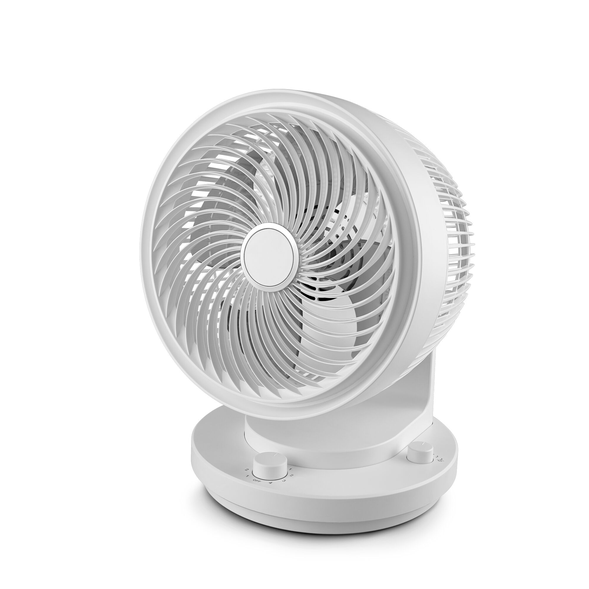 Weißer Tischventilator