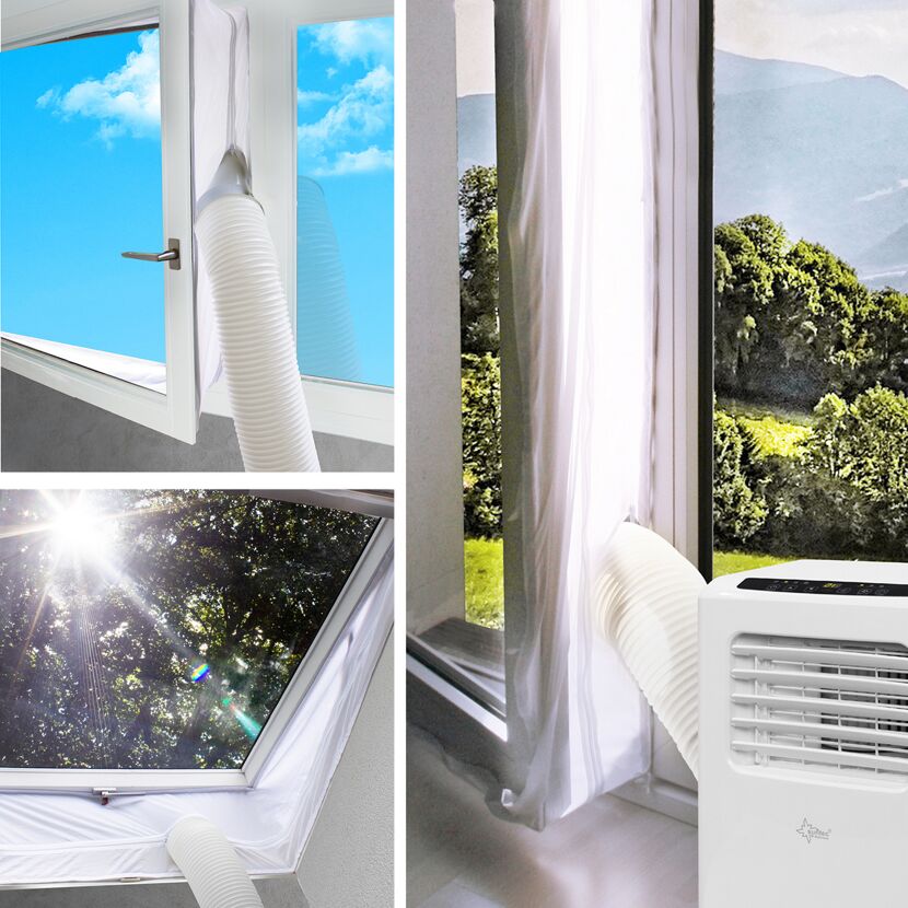 Fensterabdichtung 'Air-Block Klima-Sail 450 XXL' 450 x 39 cm
