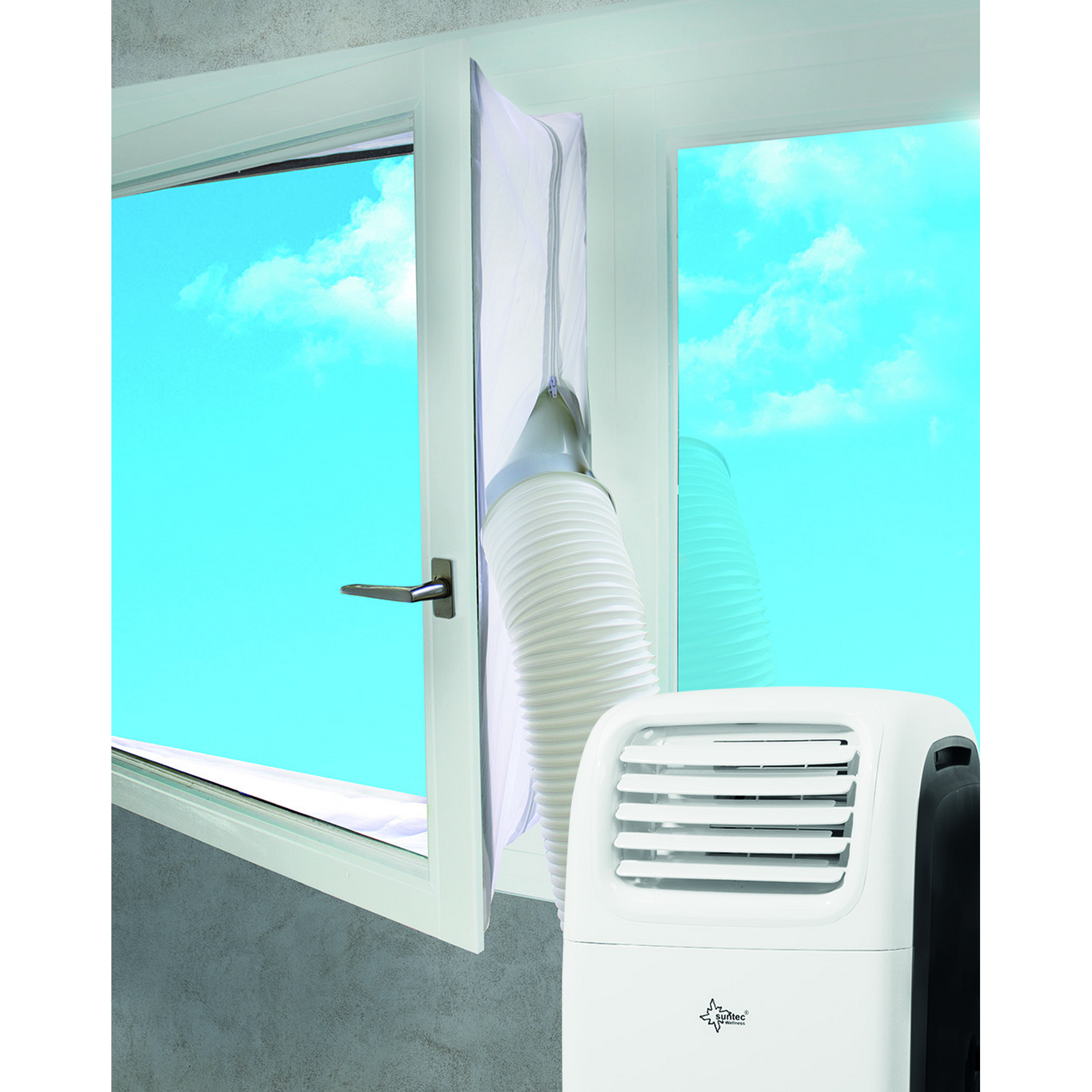 Fensterabdichtung 'Air-Block Klima-Sail 450 XXL' 450 x 39 cm