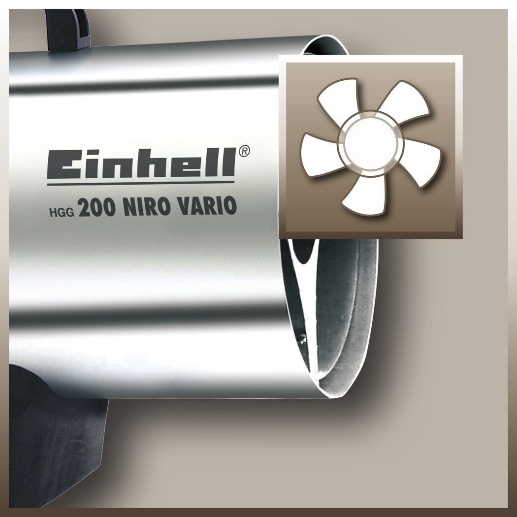 Einhell Heizluftgenerator HGG 200 Niro Vario