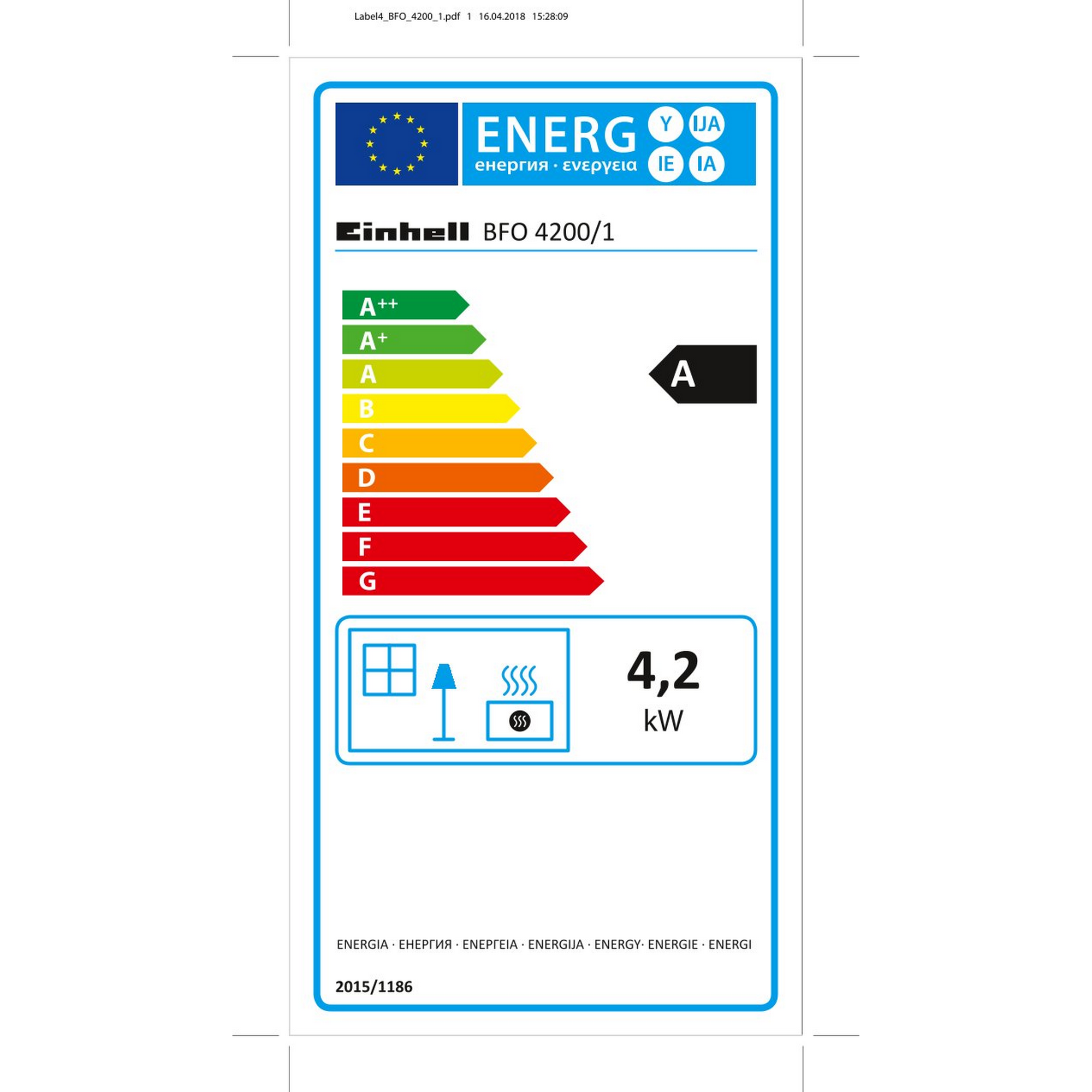 Gasheizofen 'Blue Flame BFO 4200/1' 4,2 kW + product picture